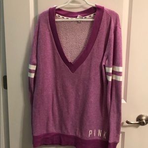 Victoria Secret PINK V neck sweat shirt